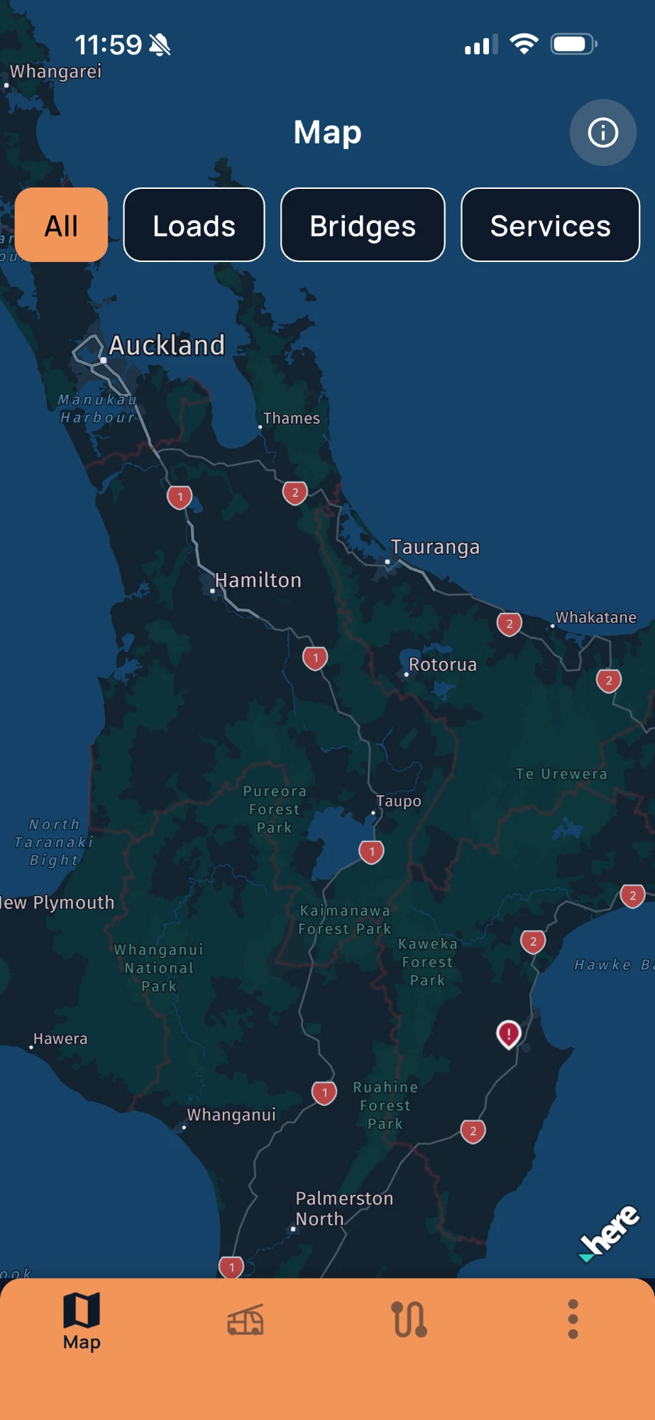 The map