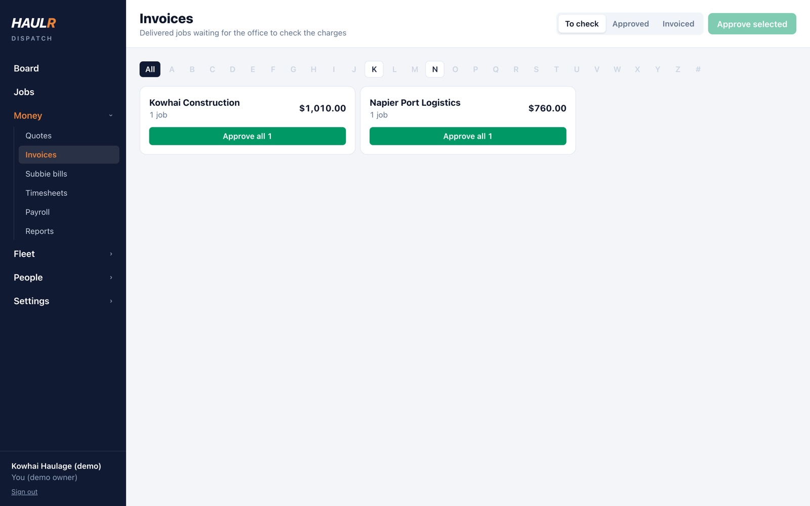 Invoices